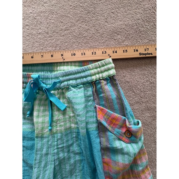 Free People Crafted Cargo Plaid Balloon Pants Women's XS - Picture 2 of 8